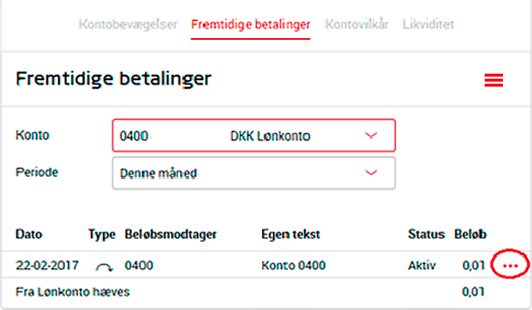 Fremtidige betalinger