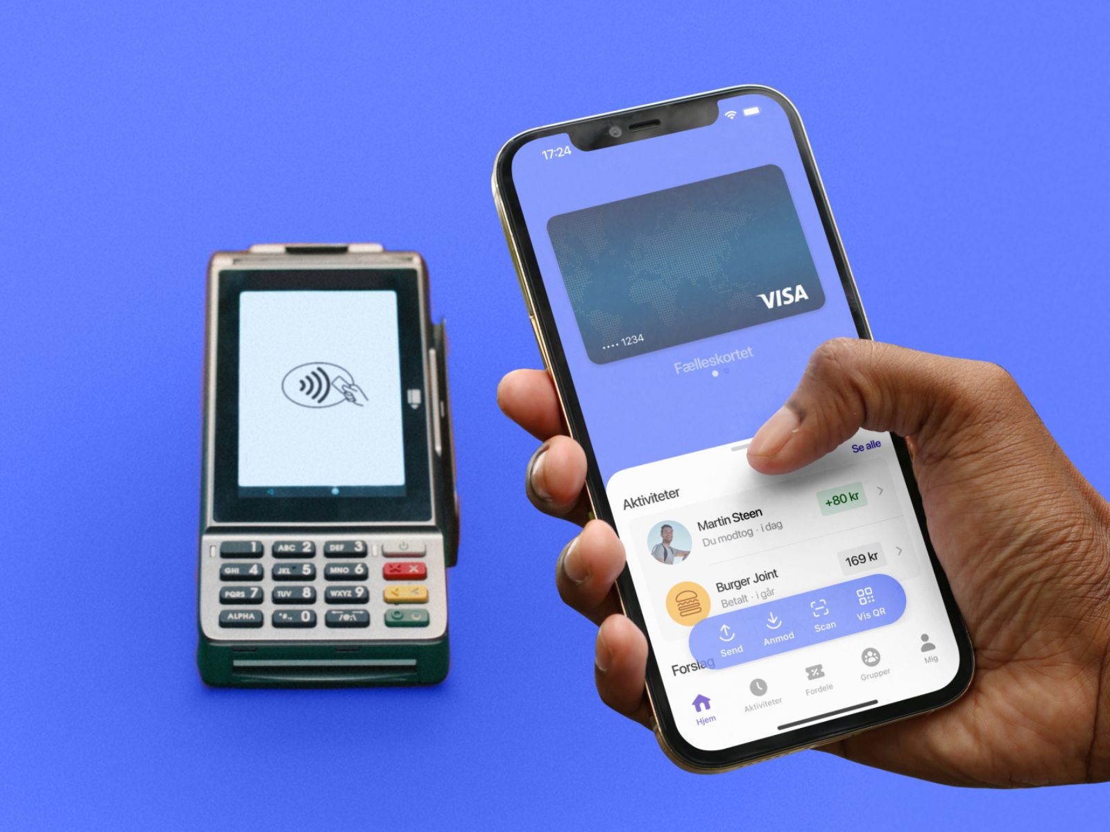 Billede af Mobilepay Wallet og kortterminal