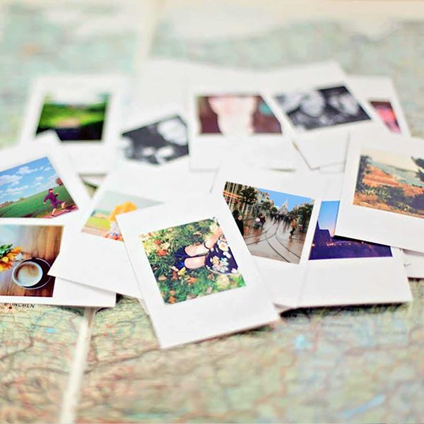 Polaroid billeder fra ferien