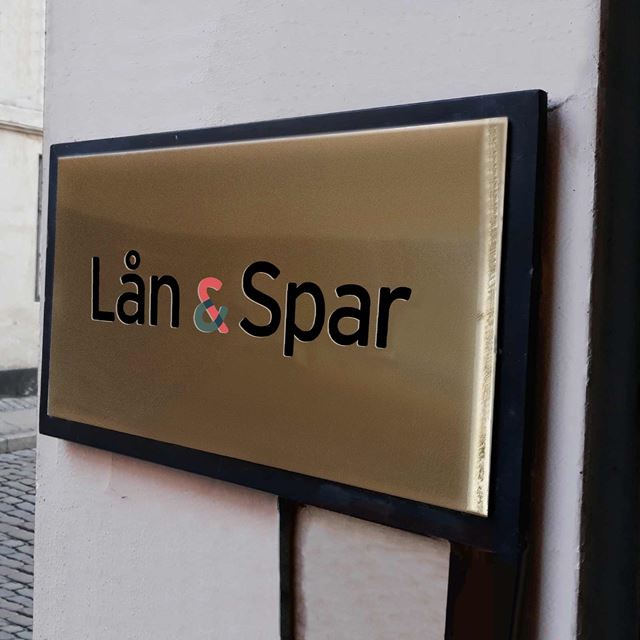 Lån & Spar skilt