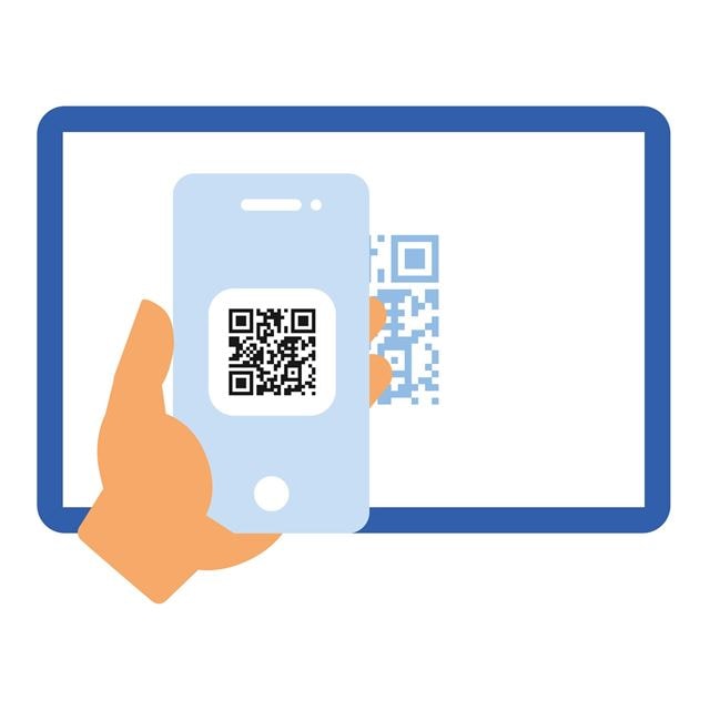 MitID QR-kode på PC