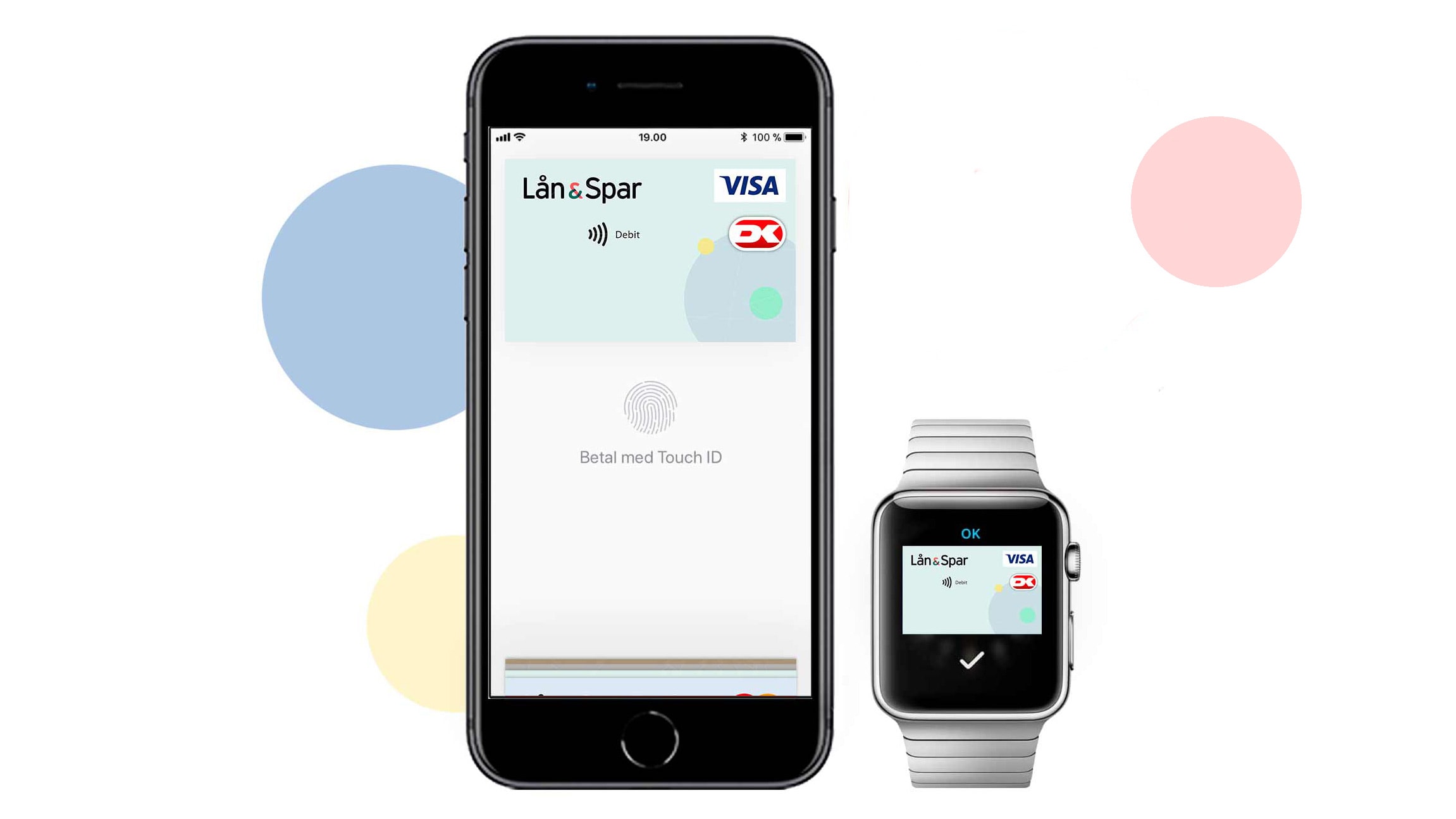 Betal med applepay med din Iphone eller applewatch