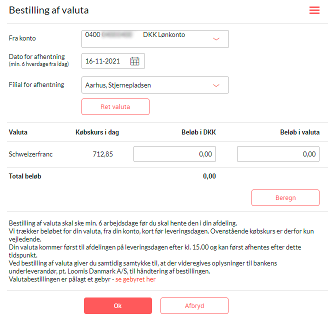 Bestil valuta