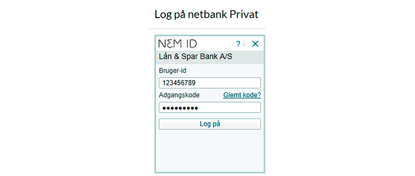 Log på netbank Privat