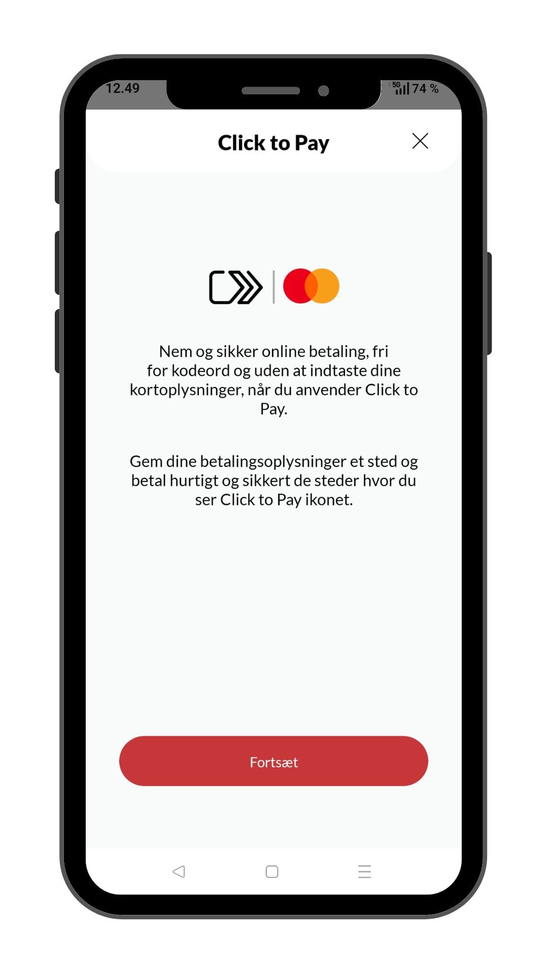 MasterCard Click to Pay i Mobilbanken